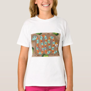 ヘビの梯子のゲーム Tシャツ