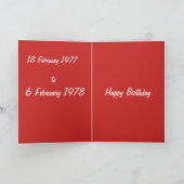 ヘビの火の誕生日 カード (内部)