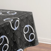 ヘビの皮にクロム様のがん〔占星術の〕十二宮図のシンボル テーブルクロス (インサイチュ)