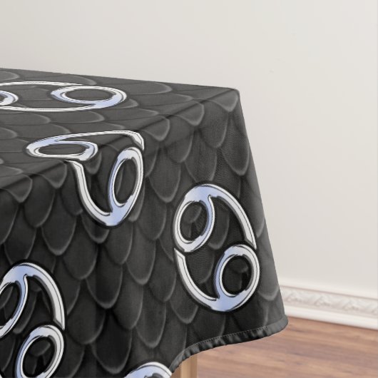 ヘビの皮にクロム様のがん〔占星術の〕十二宮図のシンボル テーブルクロス (インサイチュ)