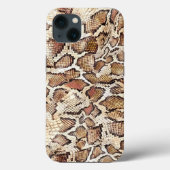 ヘビの皮のデザイン Case-Mate iPhoneケース (裏面)