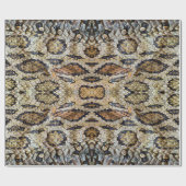 ヘビの皮の模様。ヴィンテージアニマルプリント ラッピングペーパー (フラット)