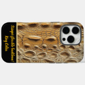 ヘビの皮の複雑なテクスチャーのクローズアップ Case-Mate iPhoneケース (裏面 (横))