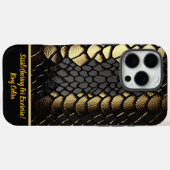 ヘビの皮膚の複雑なパターン Case-Mate iPhoneケース (裏面 (横))