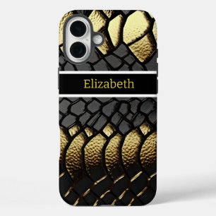 ヘビの皮膚の複雑なパターン iPhone 16 PLUSケース