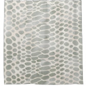 ヘビの皮膚アニマルプリント シャワーカーテン (正面)