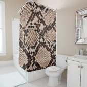 ヘビの皮膚組織の背景 シャワーカーテン (インサイチュ)