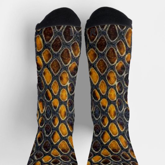 ヘビの皮 ソックス (上部)
