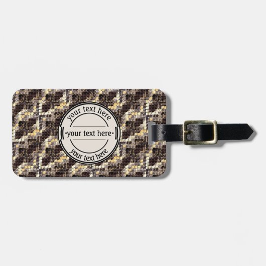 ヘビの皮，パイソン，アナコンダ，皮膚，爬虫類，クロコ ラゲッジタグ (正面横)