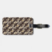 ヘビの皮，パイソン，アナコンダ，皮膚，爬虫類，クロコ ラゲッジタグ (裏面横)