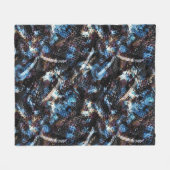 ヘビの皮 フリースブランケット (正面(横))