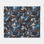 ヘビの皮 フリースブランケット (正面(横))