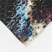 ヘビの皮 フリースブランケット (角)