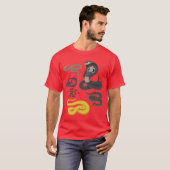 ヘビの種類のギフト Tシャツ (正面フル)