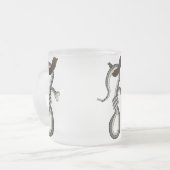 ヘビの締めなわ フロストグラスマグカップ (正面左)