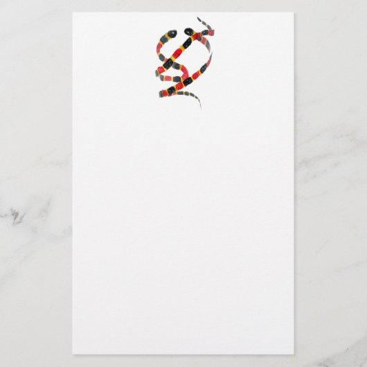 ヘビの芸術をねじること 便箋 (正面)