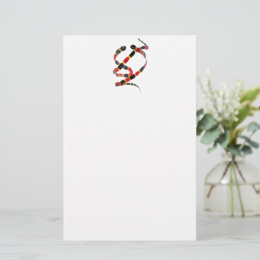 ヘビの芸術をねじること 便箋 (スタンド正面)