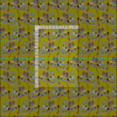 ヘビの葉を使った緑色 ファブリック (タイル)