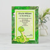 ヘビの誕生日パーティー 招待状 (スタンド正面)