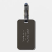 ヘビの野生動物の皮膚のパターン ラゲッジタグ (裏面縦)