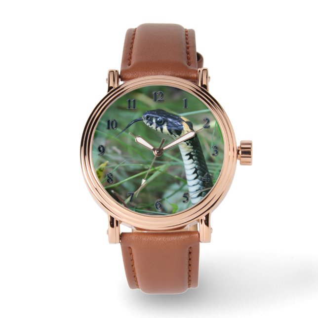 ヘビの頭 腕時計 (正面)