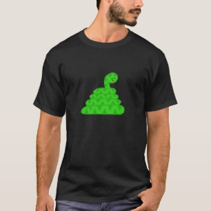 ヘビの黒いティー Tシャツ