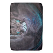 ヘビはアナコンダのヘビはヘビのヘビのヘビのヘビのヘビの灰色 バスマット (正面縦)