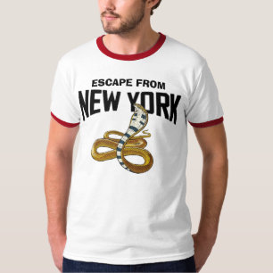 ヘビはニューヨークのTシャツから脱出します Tシャツ