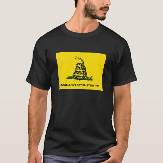 ヘビは実際にこの引用文を行うことができない4 Tシャツ (正面)