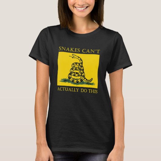 ヘビは実際には、この8を行うことができない Tシャツ (正面)