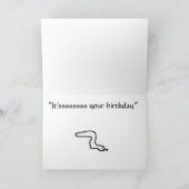 ヘビは言います カード (内部)