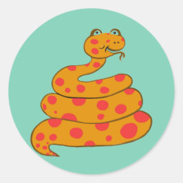 ヘビを見つける ラウンドシール
