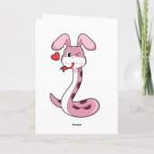 ヘビウサギハート カード (裏面)