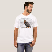 ヘビウ(カンムリヘビウ): 見張り中 Tシャツ (正面フル)