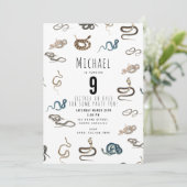 ヘビカラフル爬虫類動物生誕祭パーティーInvi 招待状 (スタンド正面)