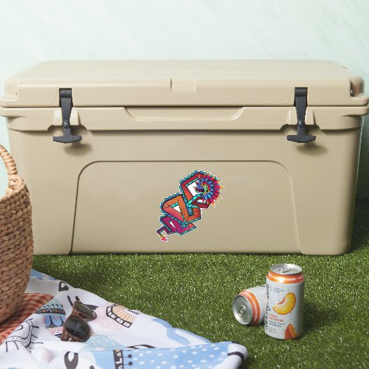 ヘビカラフル類 シール (クーラー)