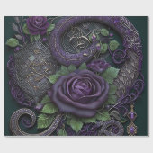 ヘビケルト結び目模様紫 ラッピングペーパー (フラット)