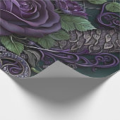 ヘビケルト結び目模様紫 ラッピングペーパー (角)