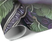 ヘビケルト結び目模様紫 ラッピングペーパー (ロールコーナー)