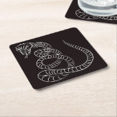 ヘビスケッチ/スケッチコースターセット スクエアペーパーコースター (アングル)