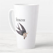 ヘビタカとヘビヴィンテージAudubon カフェラテマグ (左アングル)