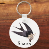 ヘビタカとヘビヴィンテージAudubon キーホルダー (正面)