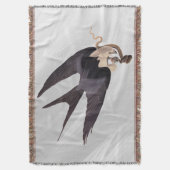 ヘビタカとヘビヴィンテージAudubon スローブランケット (正面縦)