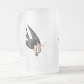 ヘビタカとヘビヴィンテージAudubon フロストグラスビールジョッキ (正面左)