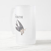 ヘビタカとヘビヴィンテージAudubon フロストグラスビールジョッキ (正面左)