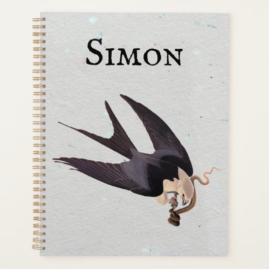 ヘビタカとヘビヴィンテージAudubon プランナー手帳 (正面)