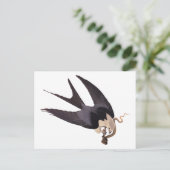 ヘビタカとヘビヴィンテージAudubon ポストカード (スタンド正面)