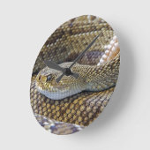 ヘビテーマアクリル壁時計 ラウンド壁時計 (傾斜)