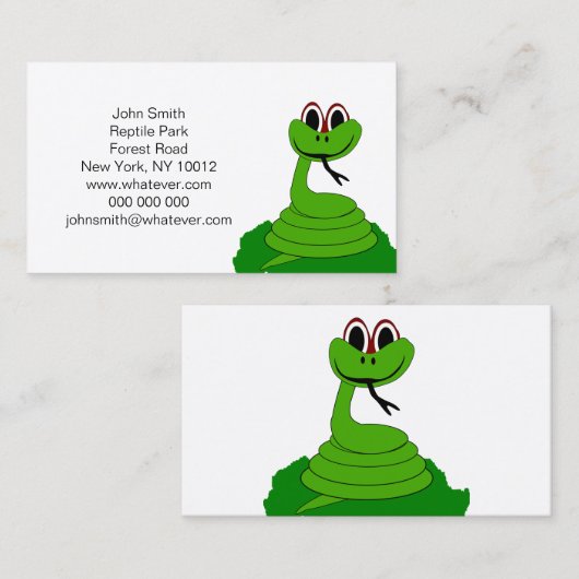 ヘビデザイン 名刺 (正面/裏面)