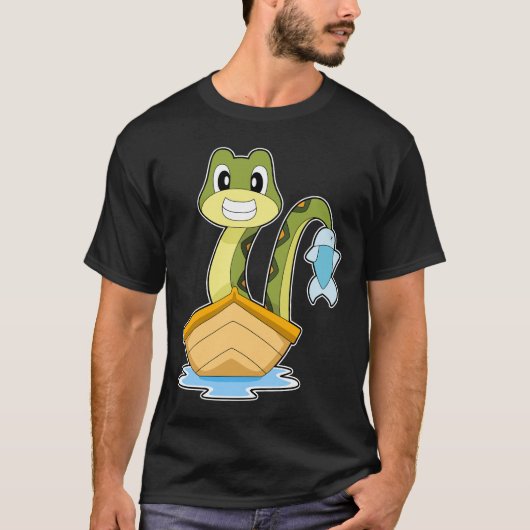 ヘビトガリイワシ 釣り Tシャツ (正面)